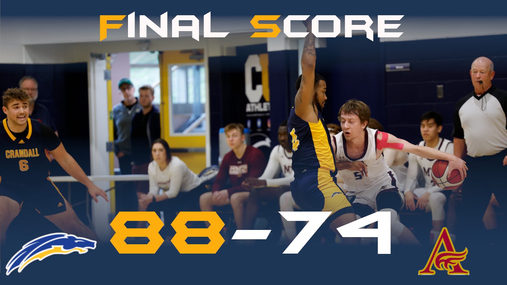 Crandall Prevails Over Mount Allison in Resumed Matchup.