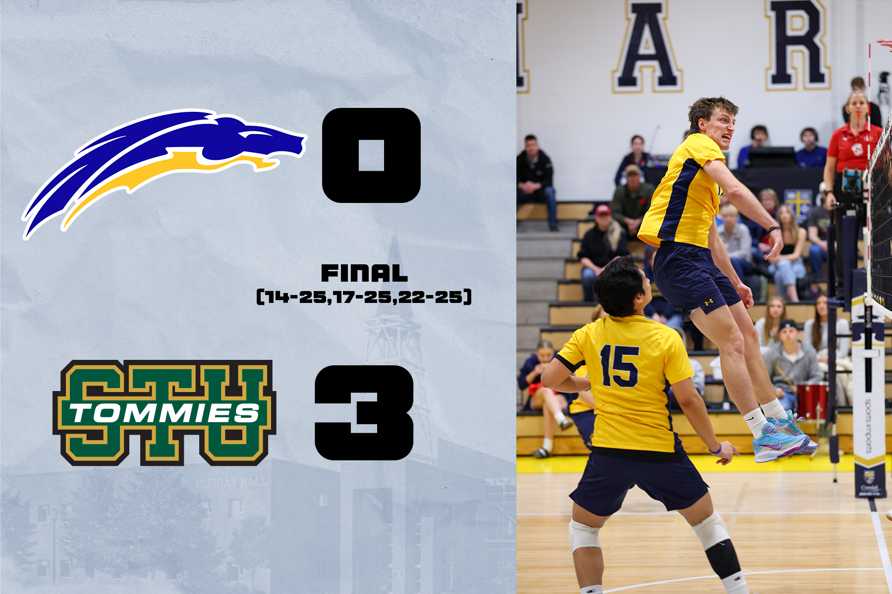 Chargers Compete but Fall to St. Thomas at Home